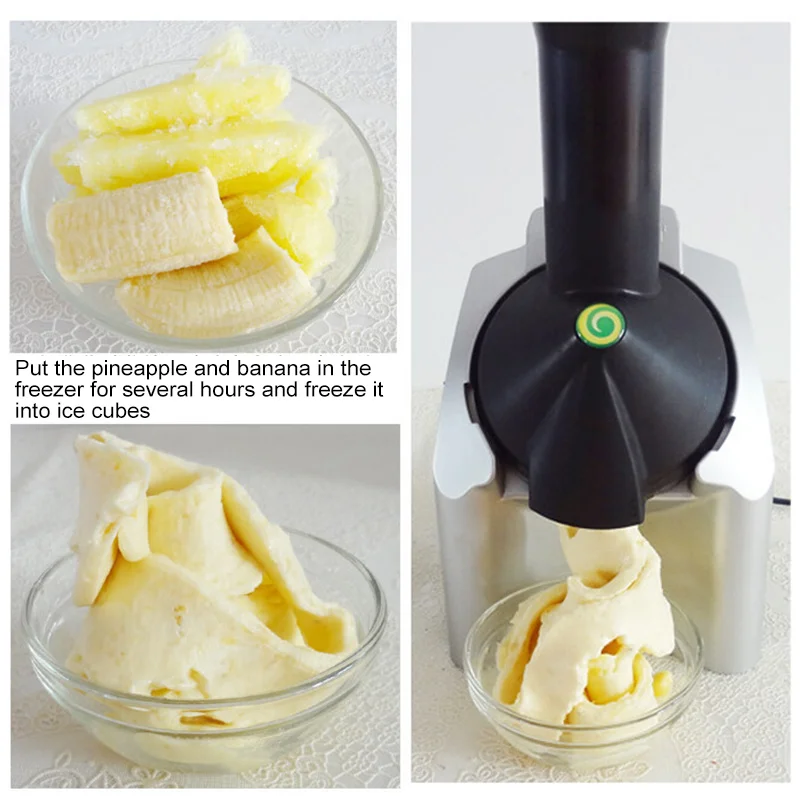 

Household Ice cream Machine Frozen Fruit Automatic Icecream Maker Mini DIY Slush Machine Summer Slush Machines 220V/110V
