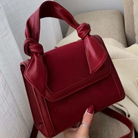 2019 winter new women shoulder bag designer high quality suede leather messenger bags fashion solid color buckle luxury handbags