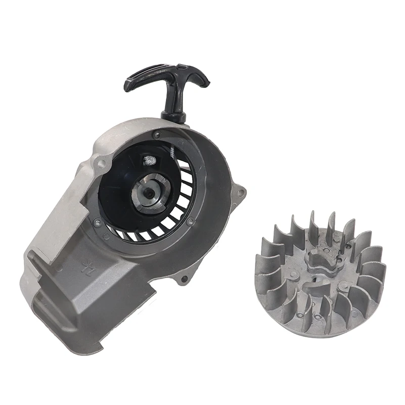 

Маховик + ручной съемник, пусковое устройство для 47cc 49cc 50CC, 2-тактный внедорожный велосипед, карманный мини-мотовездеход, скутер