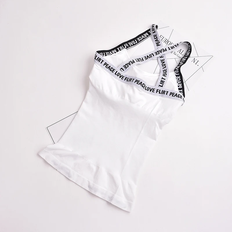 

Seamless Cotton Undefined Tube Tops Women Backless Camisoles lingerie Padded Vest Top Summer Tank Top Cross Straps Underwear #F