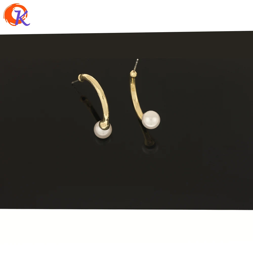 

Cordial Design 100Pcs 8*29MM Jewelry Accessories/DIY Making/Imitation Pearl/C Shape/Earring Findings/Hand Made/Earrings Stud