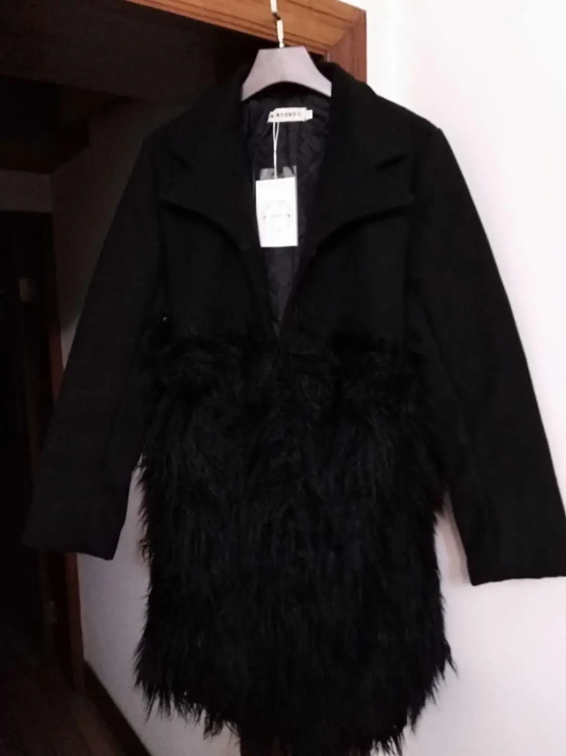 PPXX зимнее меховое пальто для маленьких девочек шерстяной жакет детское из