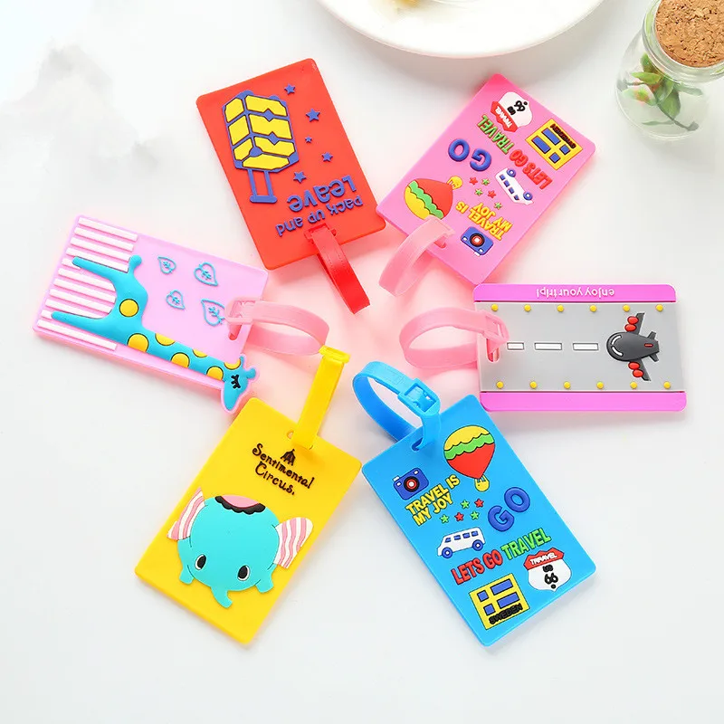 1 шт. аксессуары для путешествий багажная бирка женщин и девочек милый мультяшный
