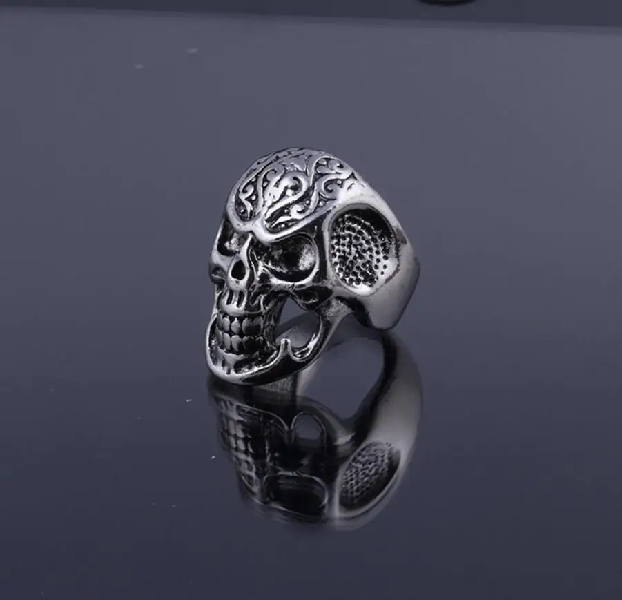 Модное властное индивидуальное кольцо в виде скелета унисекс из нержавеющей