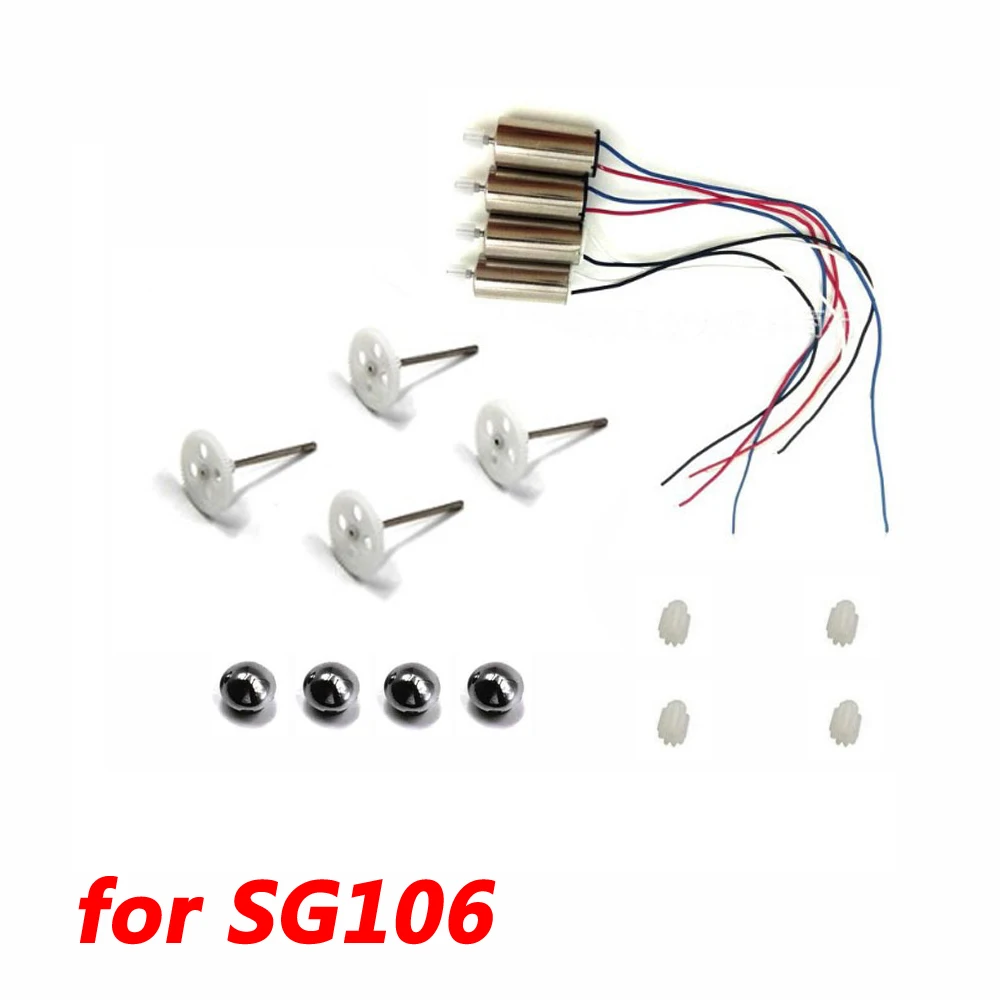 

RC Quadcopter SG106 Spare Part Kit SG106 Motor Engine Big Gear Motor Gear Blade Cover for SG106 Wifi FPV Drone Accessories