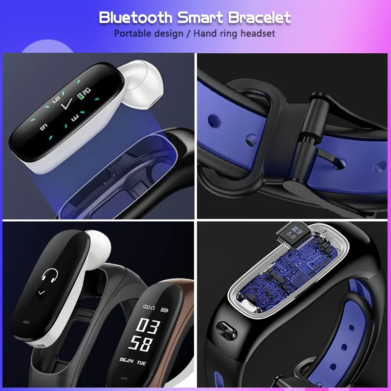Caridite оригинальные Tws беспроводные Bluetooth наушники портативные умные наручные 2 в 1