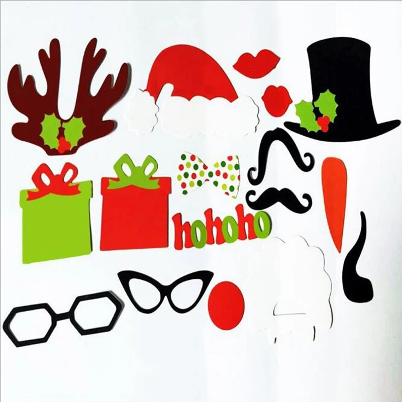 17 шт. бумажная Рождественская шапка Забавные интересные вечерние реквизит для