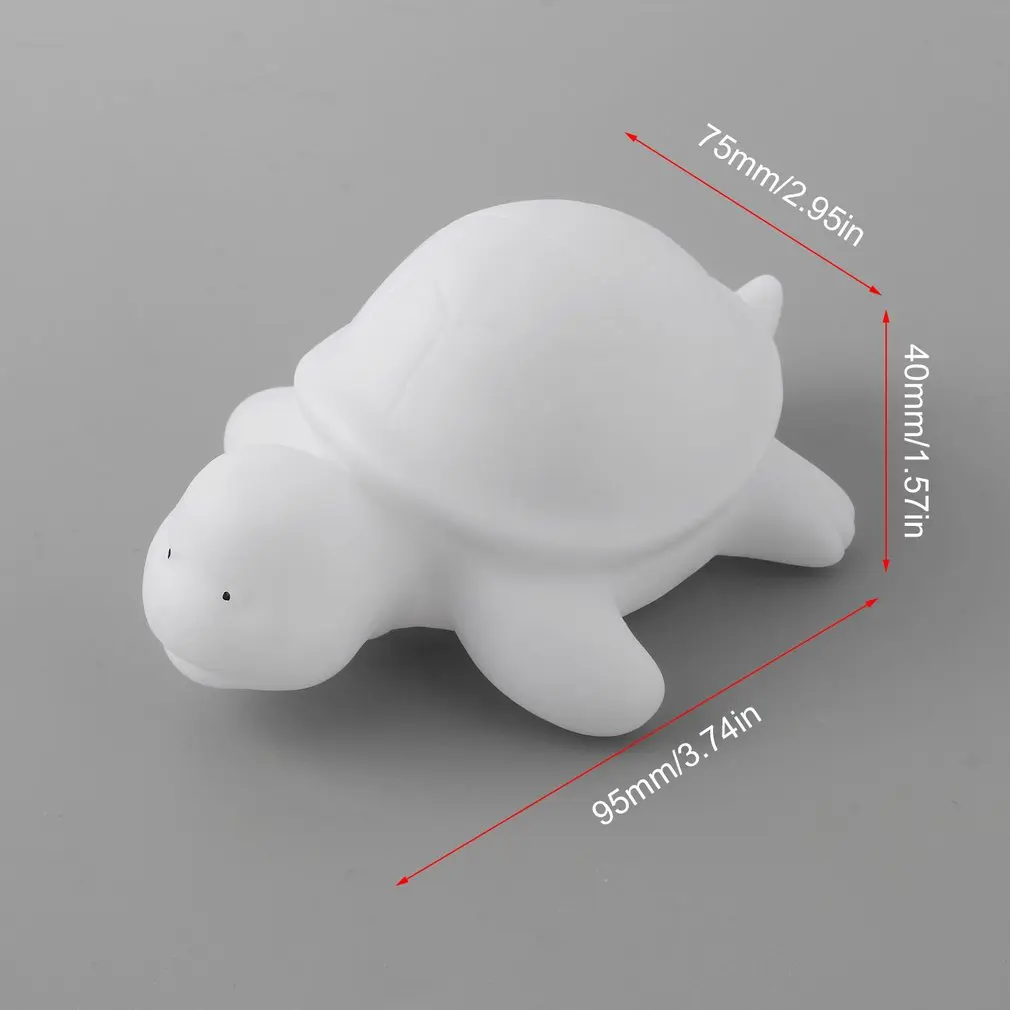 

1pcs High Quality Novelty Cute Off White Multi-Color Change LED Light Turtle Mood Lamp Night Light Glow