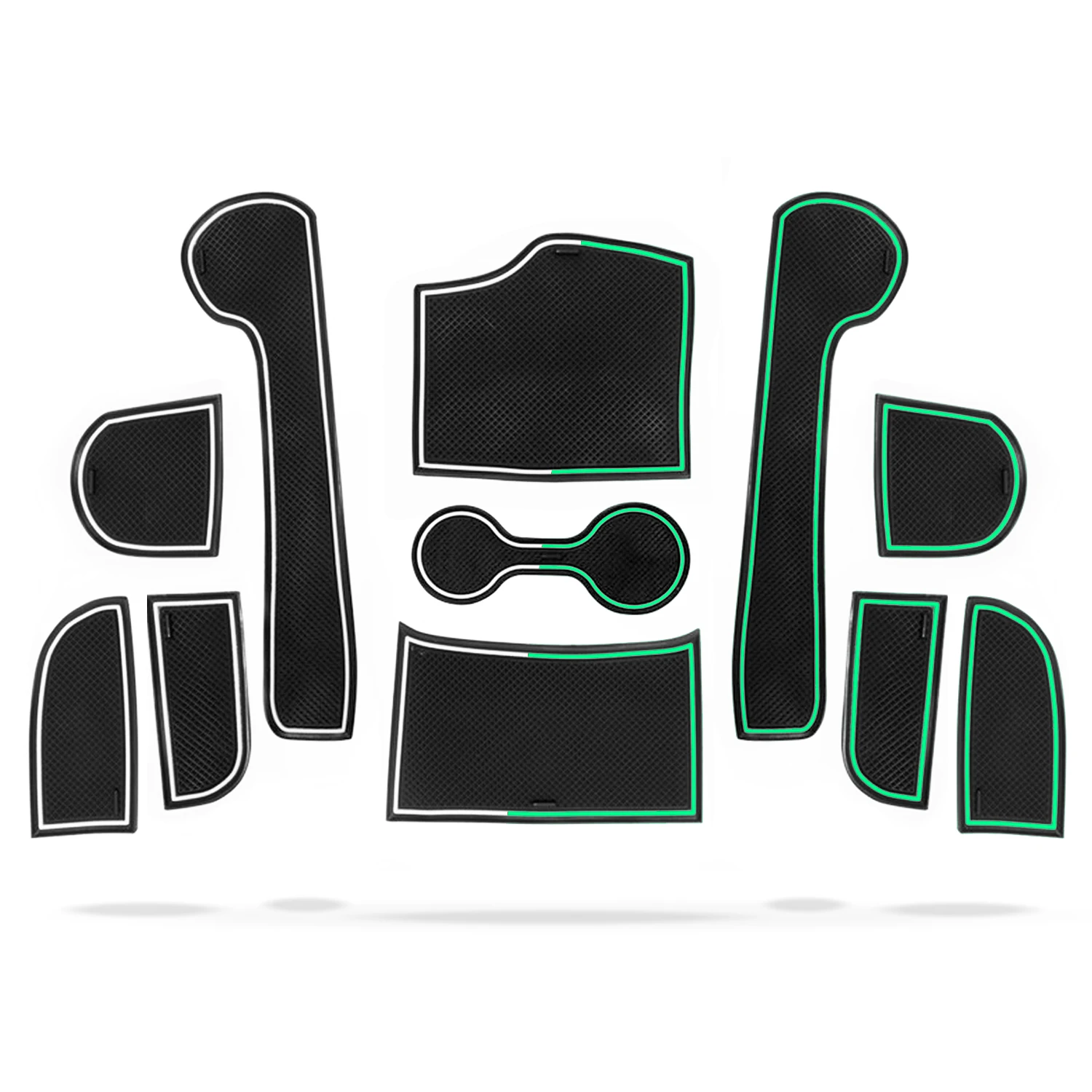 

RUIYA для Hyundai Venue 2020 2021 2022 2023 2024 2025 автомобиля двери паз коврик анти-скольжения слот Pad Авто интерьер Hyundai Venue 2024 аксессуары