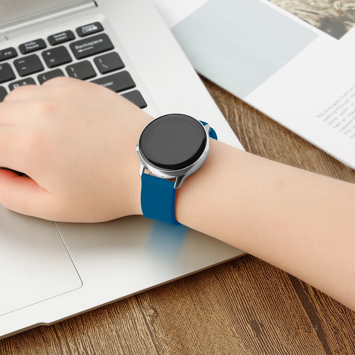 Силиконовый ремешок pulseira для samsung galaxy watch 46 мм gear s3 S2 huawei watch gt 20/22 мм galaxy watch active Ремешки для наручных часов
