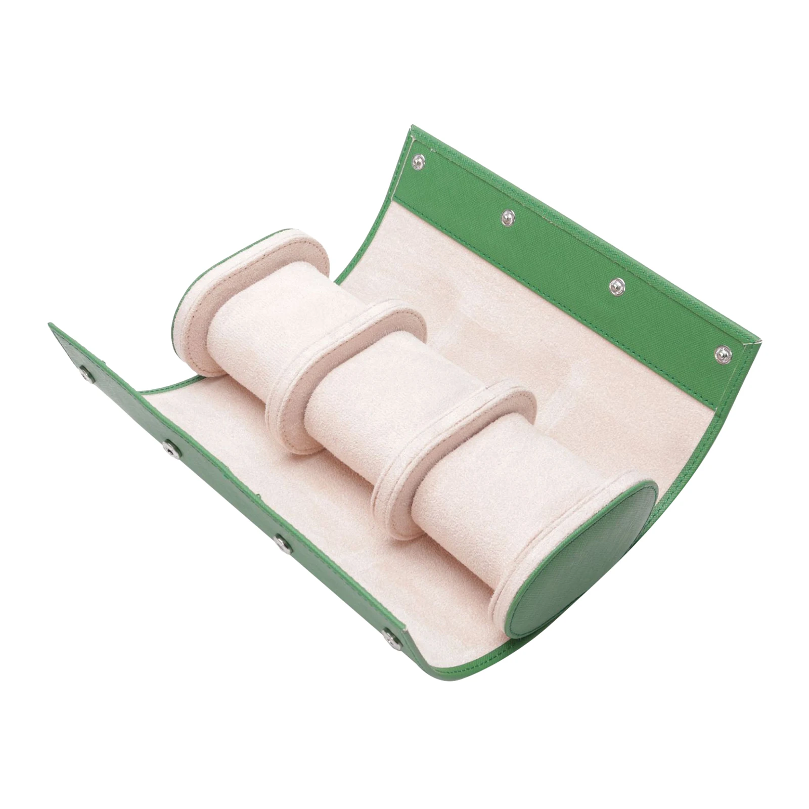 3 слота Портативный PU кожаная коробка для часов рулон хранения Организатор