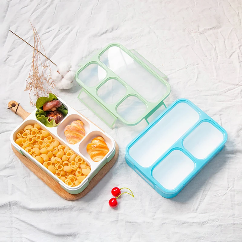 MICCK Ланч бокс для детей Microwavable контейнер еды отсеки хранения герметичные