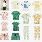 Детские комплекты Ins, новинка 2021MR, весенне-летнее платье серии Тигр для девочек, леггинсы, хлопковая Футболка для мальчиков, штаны, шорты, костюм