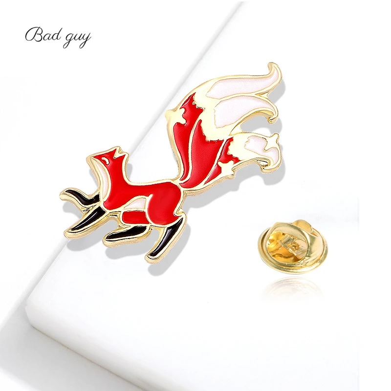 

Bad Guy Popular Fox Brooches for Women's Animal Brooch Pin Jewelry Clothes Scarf Buckle Garment Accessories Fashion Jewelry