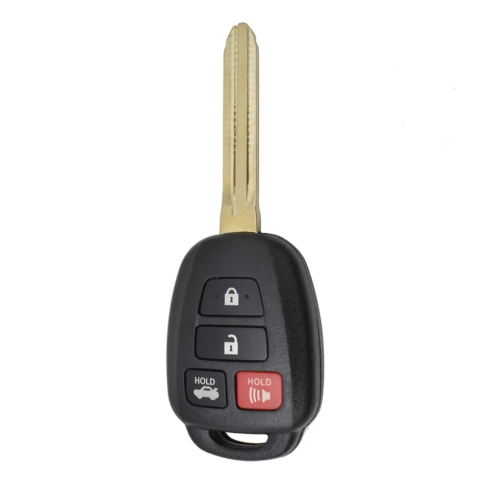 Корпус пульта дистанционного управления с 4 кнопками для Toyota Camry Corolla Prius Highlander RAV4