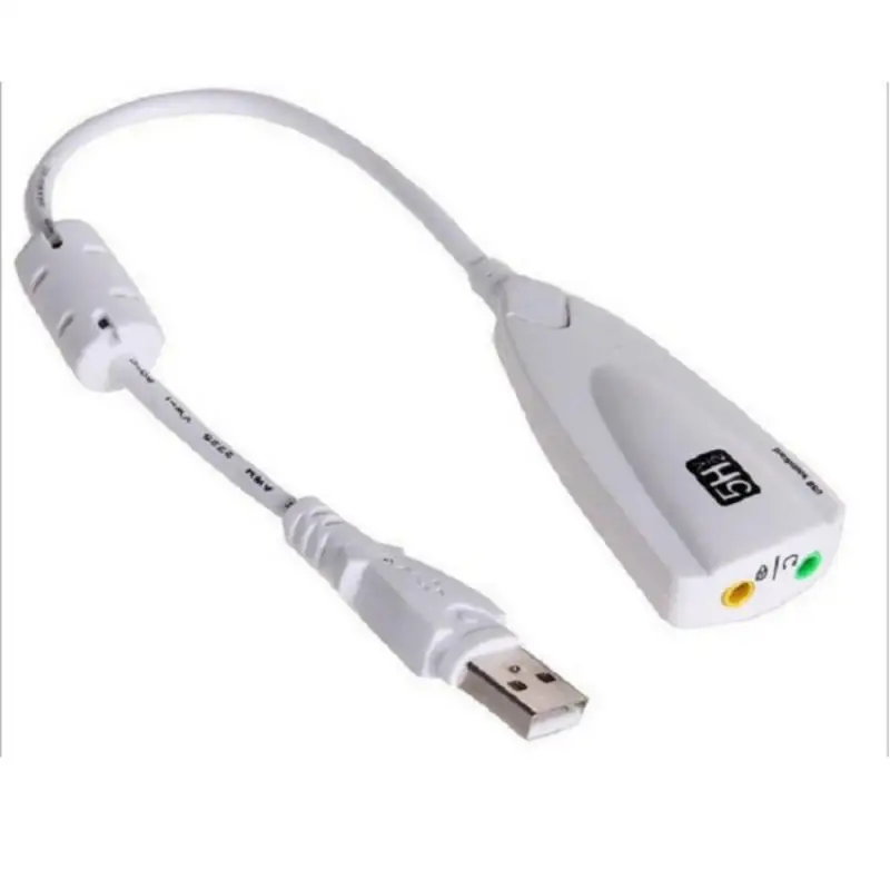External USB 2.0 To 3.5mm Virtual 7.1 Channel Surround Audio Sound Card Adapter For Laptop PC Windows XP Win7 Win8 | Компьютеры и офис