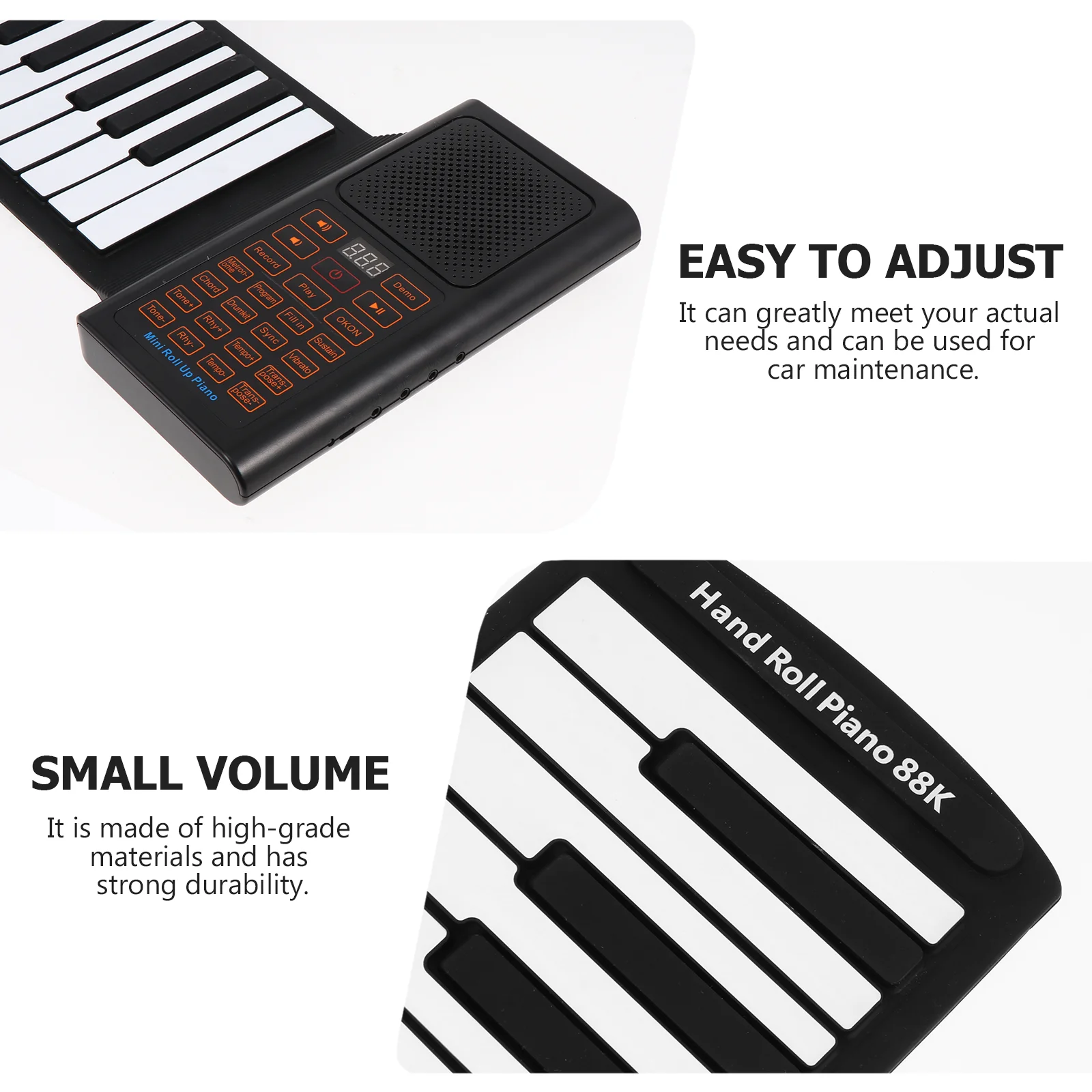 

88 Keys Piano Instrument Electronic Hand Roll Piano Portable Electronic Piano