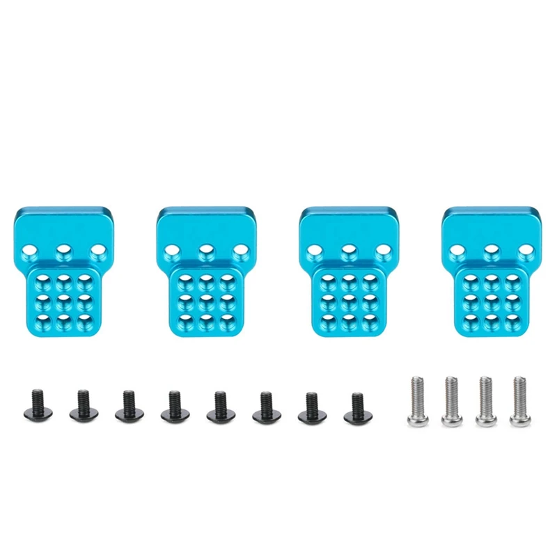 

2 Set Shock Absorber Bracket Extender Seat for WPL C14 C24 C34 C44 B14 B16 B24 B36 1/16 RC Car Parts, Blue & Black