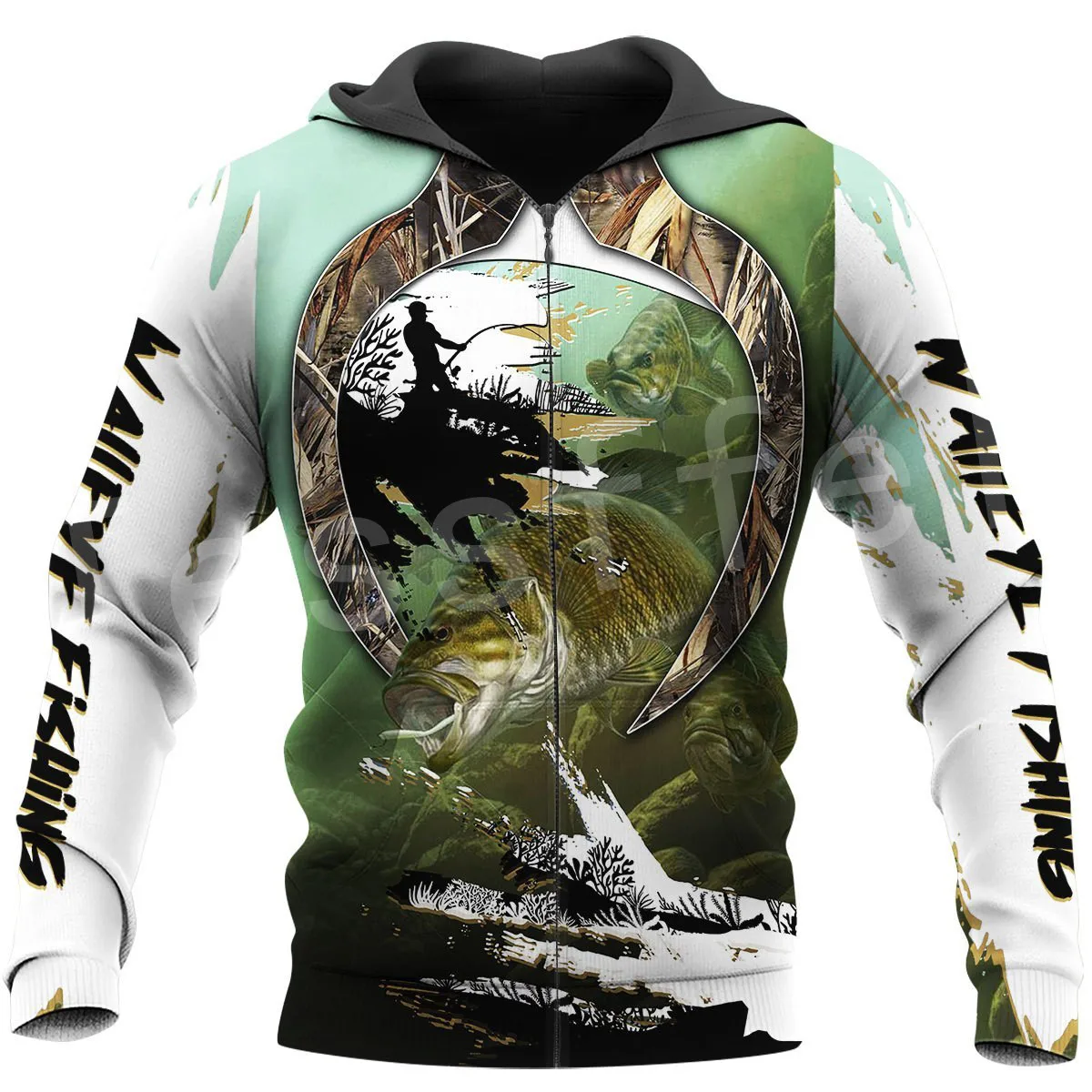 

Tessffel Animal Bass Walleye Fishing Art Hunting Camo Fisher Pullover Streetwear Zippr Hoodies 3DPrint Casual Funny Men/Women N7
