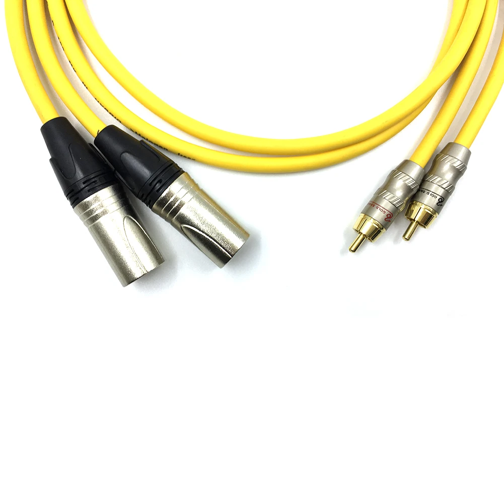 Кабель Hifi Rca-Xlr папа кабель 2 Xlr-2 Rca стерео аудио соединительный микрофонный |