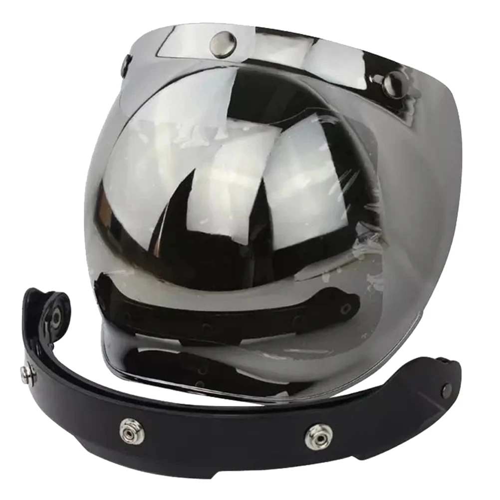 Motorcycle Helmet Lens Retro Bubble Lenses Three Button Type PC Visor Mirror Cycling Windproof A35 | Автомобили и мотоциклы