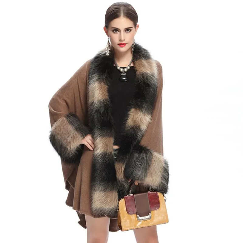 Осень зима Женский вязаный свитер кардиган шаль пальто воротник из