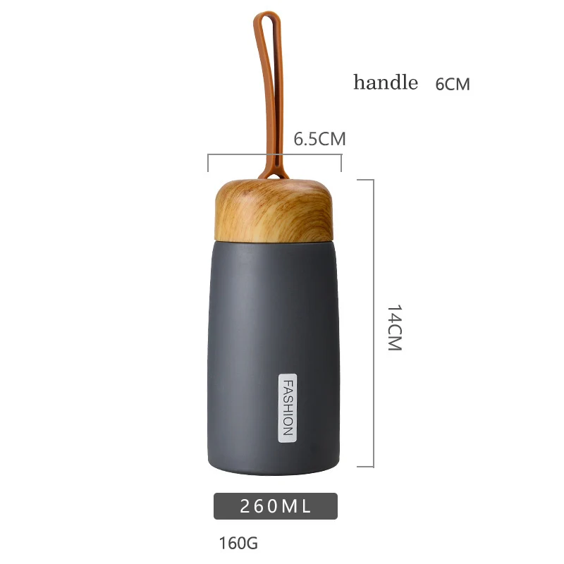 Morgiana MINI Stainless Steel Insulated Bottle Grain Customizable Colorful Vacuum Flasks Thermoses 260ML Silicone Handle Coffee | Дом и сад