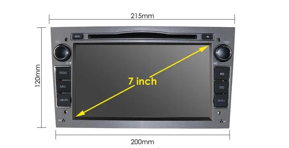 2 din автомобильный DVD стерео для Vauxhall Opel Astra H G Vectra Antara Zafira Corsa DVD gps Navi Радио 3 цвета Руль RDS камера - Цвет: OPEL7005G