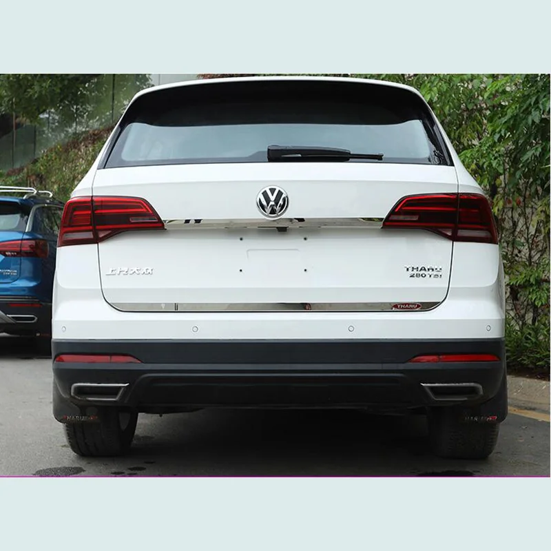 

Suitable for Volkswagen Tharu trunk trim light Modified stainless steel tailgate trim Decorative accessories