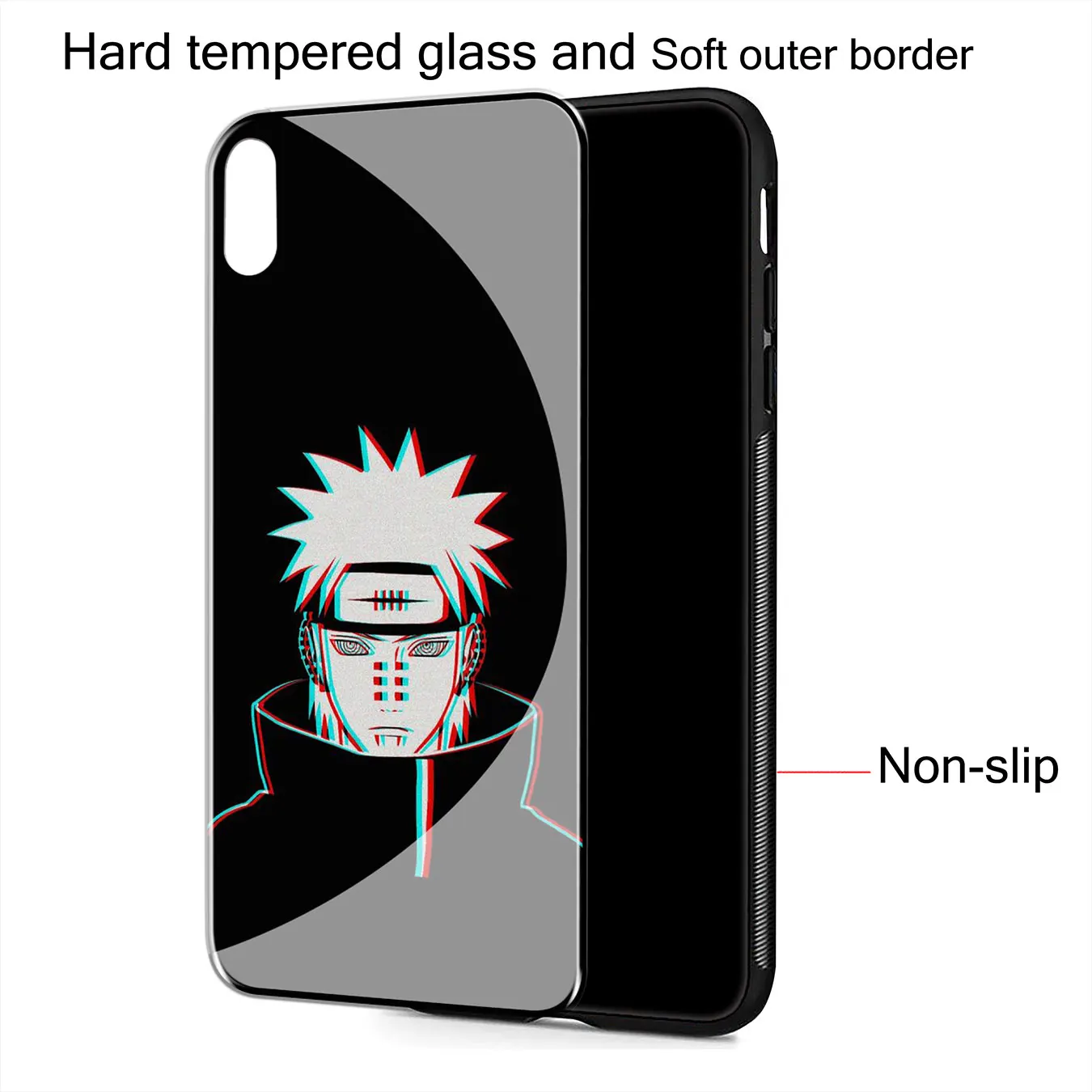 Наруто Против Саске чехол из закаленного стекла для телефона iPhone 11 Pro XR X XS Max 6 6S 7 8