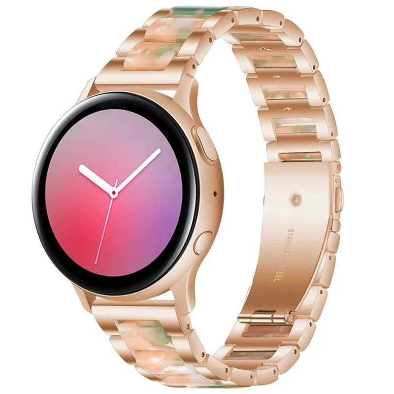 

Ремешок из нержавеющей стали для Samsung Galaxy Watch 42 мм/Galaxy Watch 3 41 мм, Женский резиновый браслет для Huawei GT/2/2E 42 мм, 20 мм