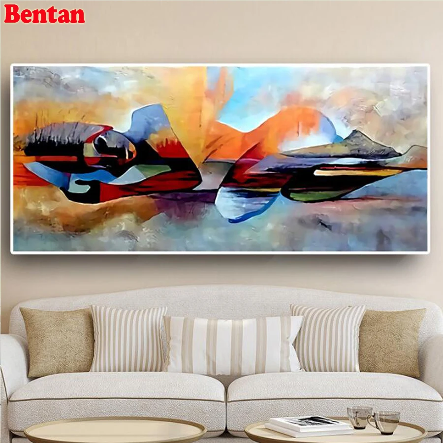 Акварельная Будда абстрактная Алмазная картина круглая дрель большая Diy Вышивка