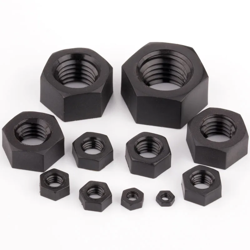 Black/White Nylon Hex Nut Insulated Plastic Hexagon Nuts M2 M2.5 M3 M4 M5 M6 M8 M10- M20 |