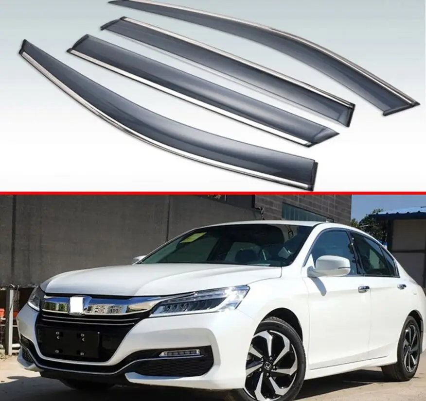 Для Honda Accord 9 2013 2014 2015 2016 2017 пластик внешний козырек вентиляционные Шторы окно