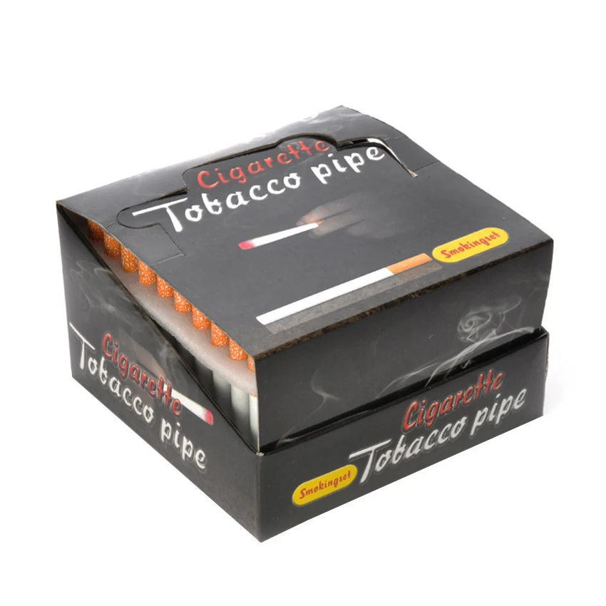 100 шт. металлическая алюминиевая переносная травяная табачная трубка в виде