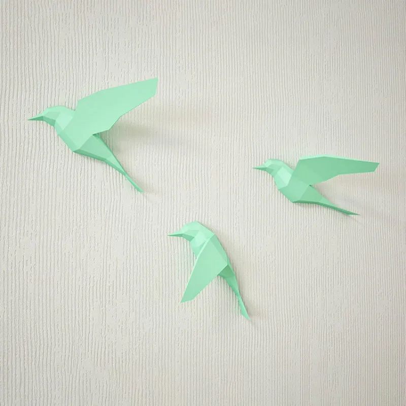 Бумажные поделки белая голубь Геометрические Животные птица 3D бумажная модель