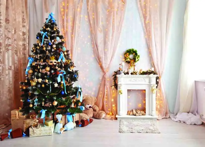 

ZHISUXI Vinyl Custom Photography Backdrops Prop Christmas day Christmas tree Theme Photo Studio Background DRS-13