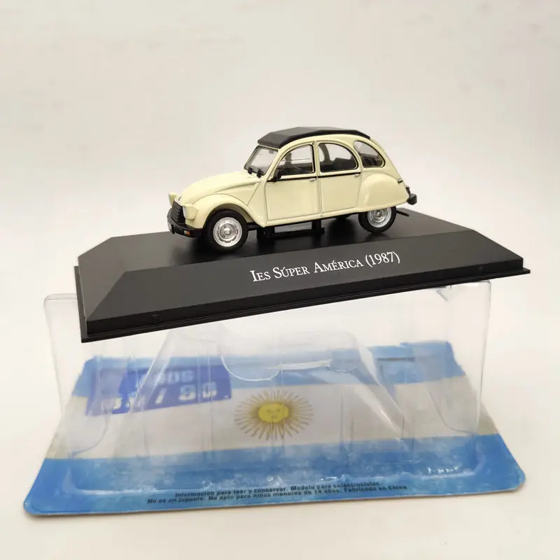 IXO 1:43 Citroen 3CV IES Super America 1987 бежевые литые модели Ограниченная Коллекция| |