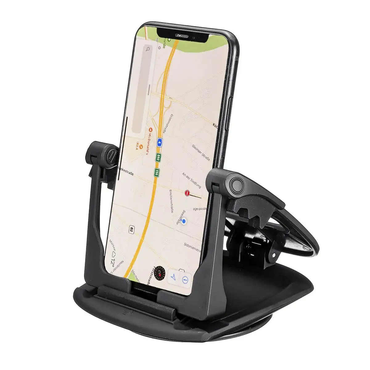 360 degree rotation car dashboard suction cup car phone holder clamp car mount holder for 3 5 6 5 inch smartphone for iphone 11 free global shipping