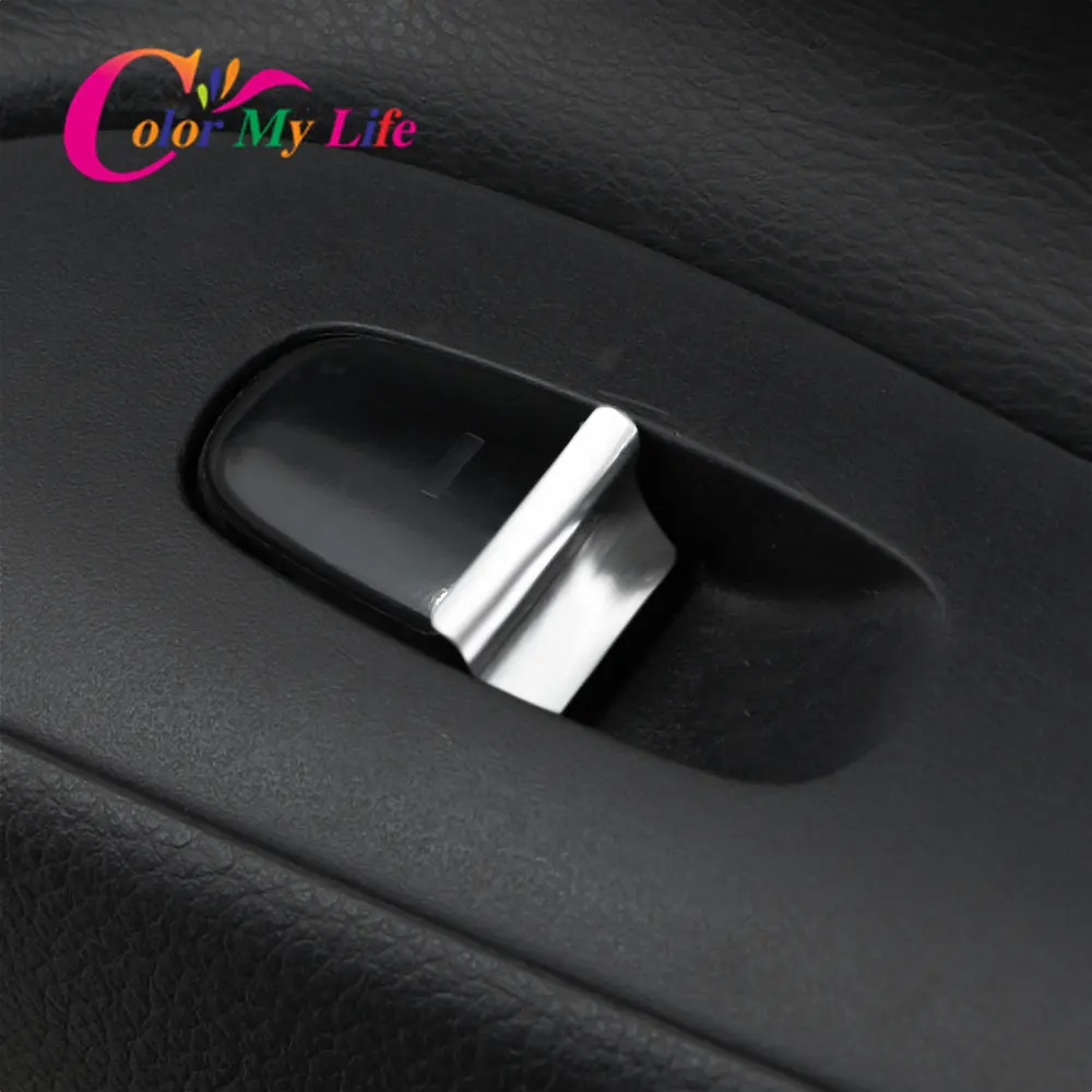 Автомобильный переключатель стеклоподъемника Color My Life 7 шт./компл. хромированный