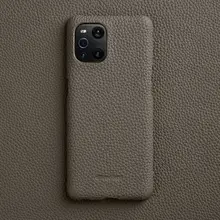 Melkco Genuine Leather Phone Case for OPPO Find X3 Pro Premium Natural Cowhide Back Cover for OPPO Find X3 Luxury Business Shell