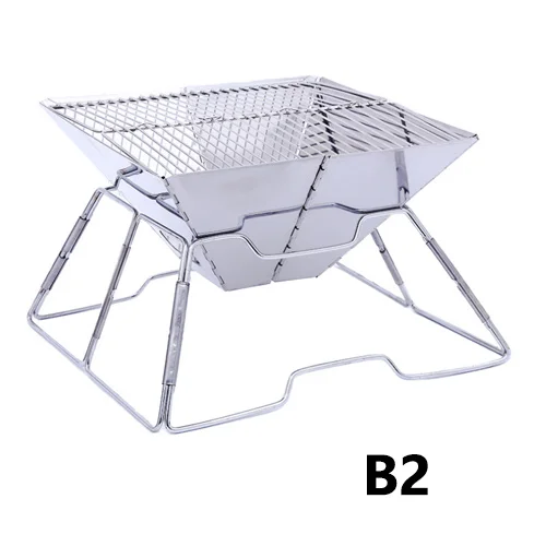 Griglia Da Campeggio Pieghevole In Ferro - 55x30 Cm - Per Barbecue E Falò All'Aperto - Leggera E Portatile - Foto 7