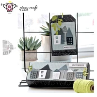 Piggy Craft metal cutting dies cut die mold Combination house Scrapbook paper craft knife mould blade punch stencils dies