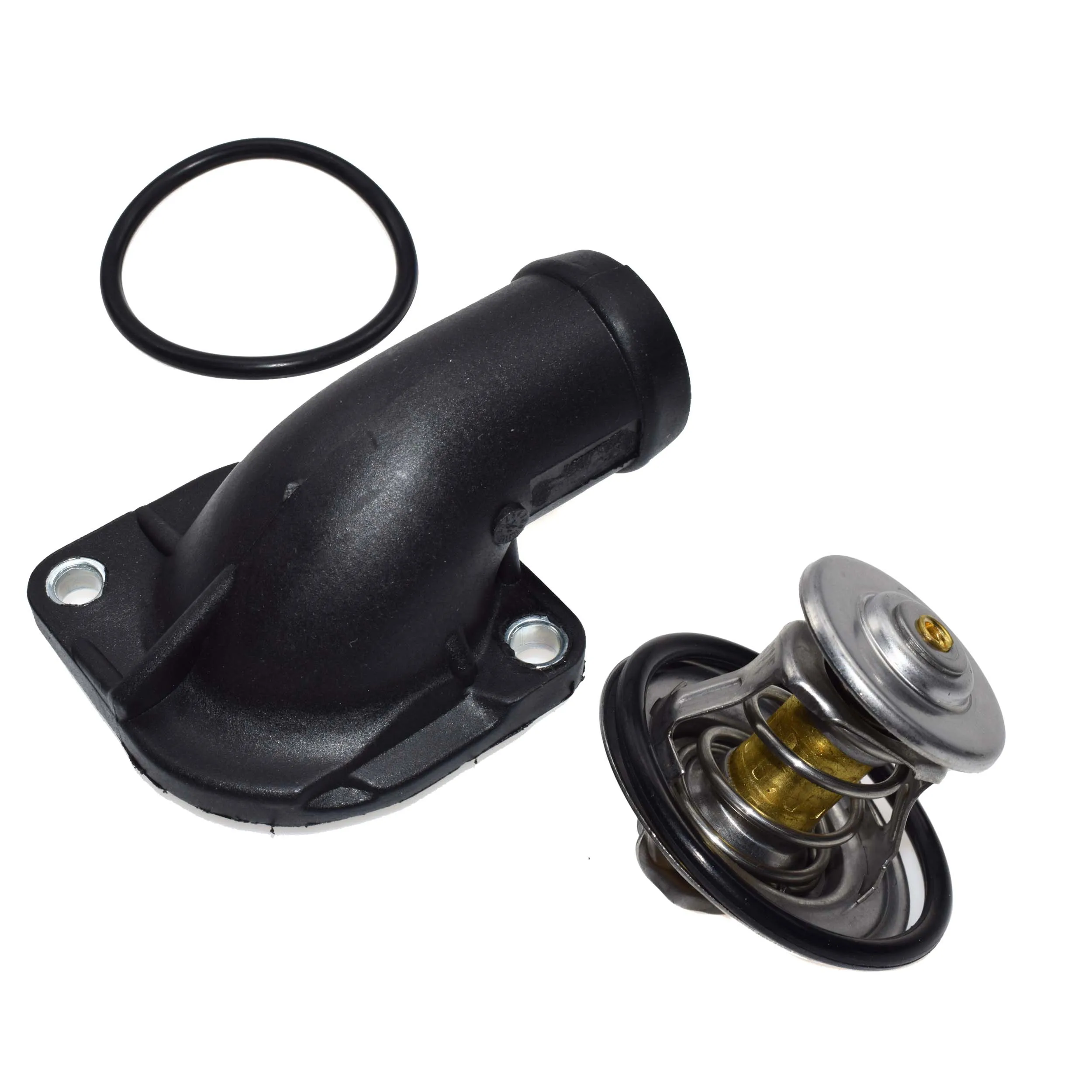 Thermostat Kit Крышка корпуса термостата охлаждающей жидкости Фланцевое Уплотнение для Audi A2 A3 A4 A6 VW 80 Polo Golf Bora Passat New Beetle 055121121F 044121113 - Цвет: Thermostat Kit