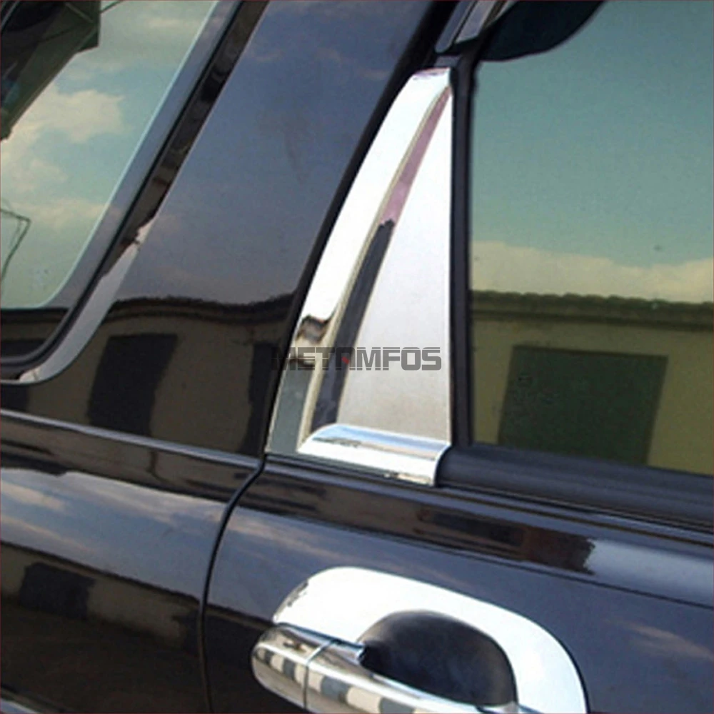 Для Kia Sportage 2007 2008 2009 2010 хромированное заднее стекло столб треугольный чехол отделка украшения внешние аксессуары для автомобиля Стайлинг