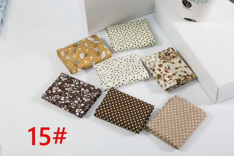 25x25 см или 10x10 см хлопчатобумажная ткань с принтом для шитья стеганые ткани для лоскутного рукоделия аксессуары ручной работы T7866