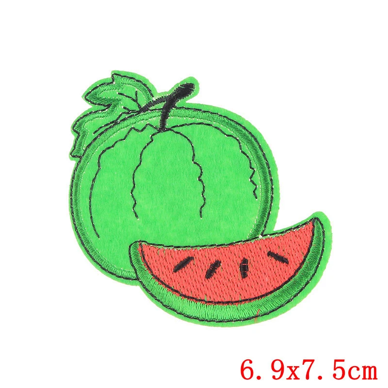 

Watermelon Fruit Patch for Clothing Iron on Embroider Sew Heart Applique Cute Fabric DIY Apparel Patches Accessories Decoration