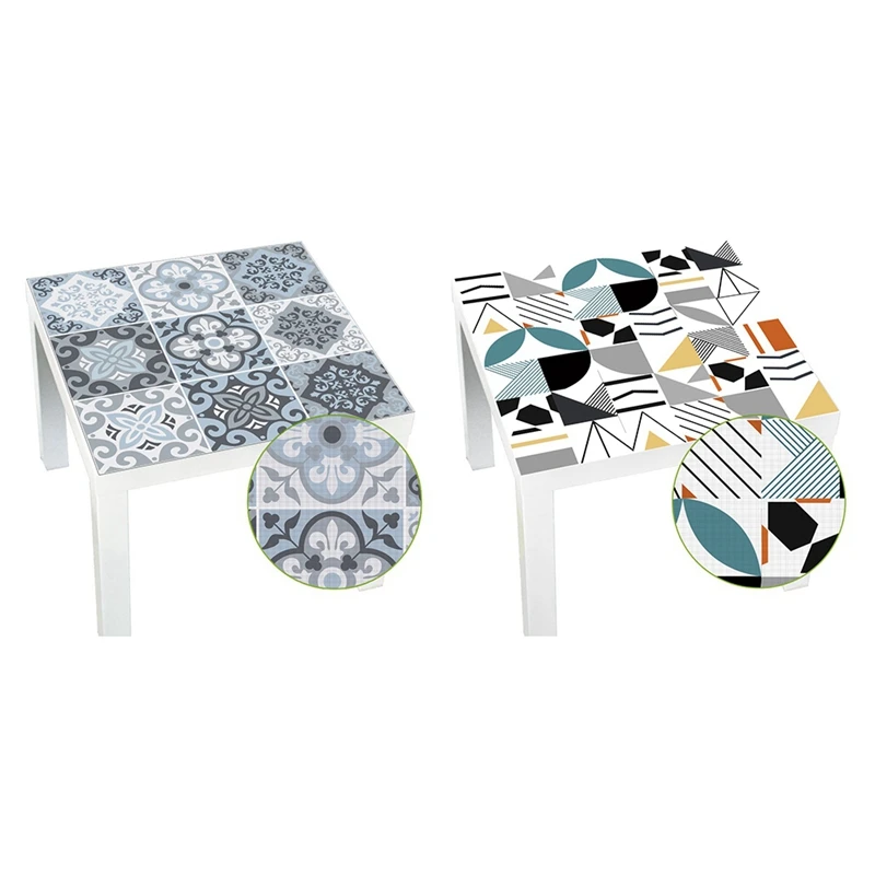 

2 шт., самоклеящиеся водостойкие настенные наклейки, серого и синего цвета