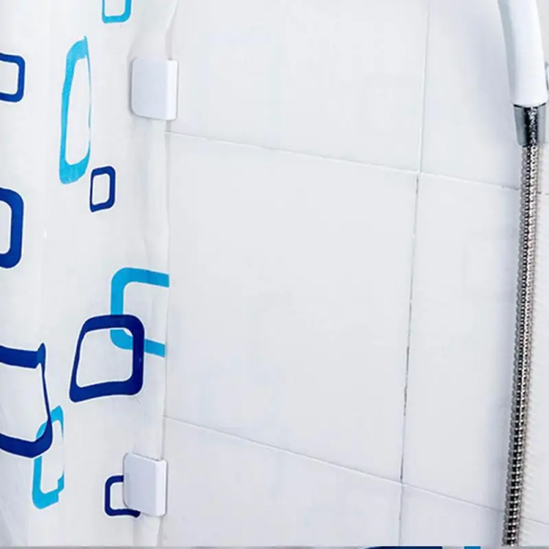 

2Pcs/Lot Shower Curtain Clips Anti Splash Spill Drop Water High-quality Guard Shower Curtain Rings Clip Bathroom Accessories