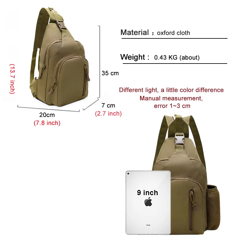 Камуфляжная Мужская нагрудная сумка 2021 уличная прочная водонепроницаемая